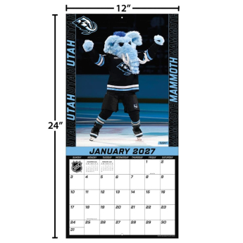 NHL produkty kalendář Mascots 2027 Wall
