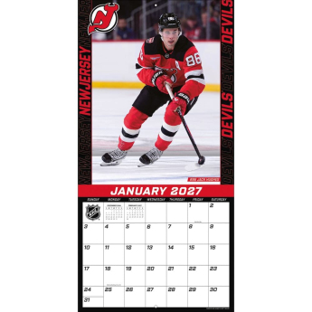 New Jersey Devils kalendář NHL 2027 Wall