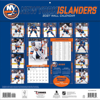 New York Islanders kalendář NHL 2027 Wall