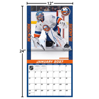 New York Islanders kalendář NHL 2027 Wall