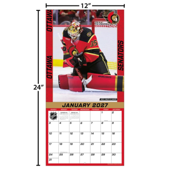 Ottawa Senators kalendář NHL 2027 Wall