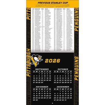 Pittsburgh Penguins kalendář NHL 2027 Wall