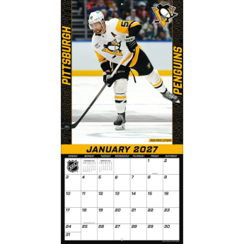 Pittsburgh Penguins kalendář NHL 2027 Wall