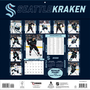 Seattle Kraken kalendář NHL 2027 Wall