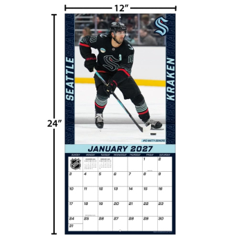 Seattle Kraken kalendář NHL 2027 Wall