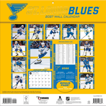St. Louis Blues kalendář NHL 2027 Wall