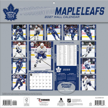 Toronto Maple Leafs kalendář NHL 2027 Wall