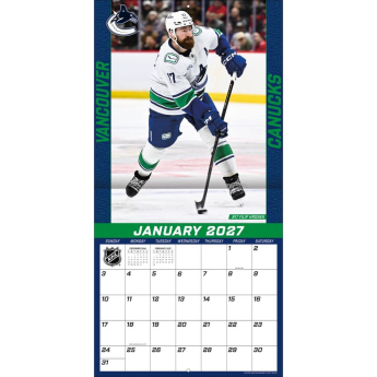 Vancouver Canucks kalendář NHL 2027 Wall