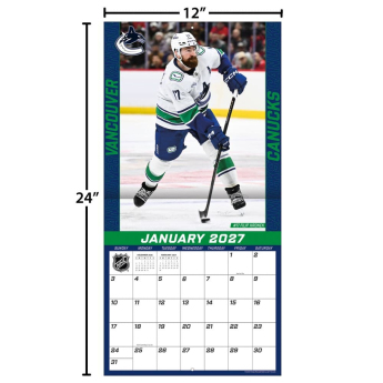 Vancouver Canucks kalendář NHL 2027 Wall