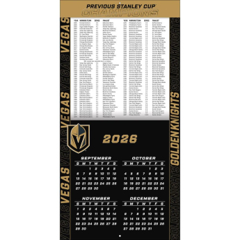 Vegas Golden Knights kalendář NHL 2027 Wall