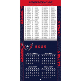 Washington Capitals kalendář NHL 2027 Wall
