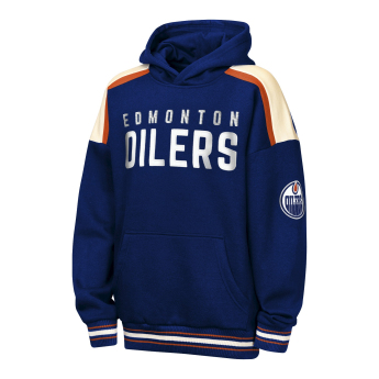 Edmonton Oilers dětská mikina s kapucí NHL Camaraderie Oversized Colorblock Fleece