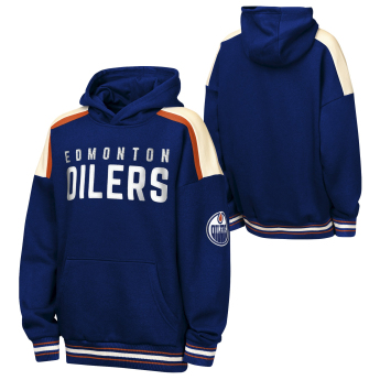 Edmonton Oilers dětská mikina s kapucí NHL Camaraderie Oversized Colorblock Fleece