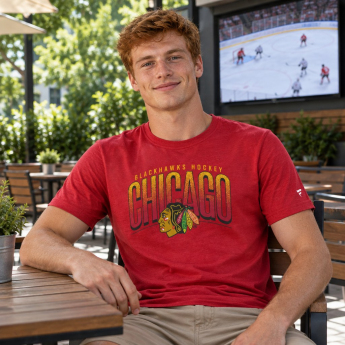 Chicago Blackhawks pánské tričko Arch Graphic red