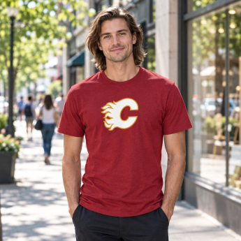 Calgary Flames pánské tričko Tek Patch red