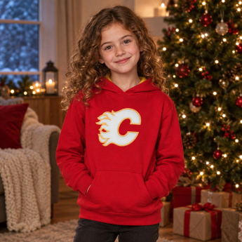 Calgary Flames dětská mikina s kapucí Prime Po Flc Hood -Home