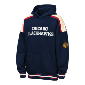 Chicago Blackhawks dětská mikina s kapucí NHL Camaraderie Oversized Colorblock Fleece