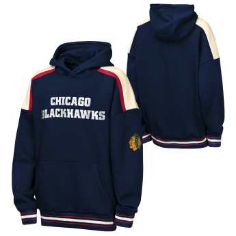 Chicago Blackhawks dětská mikina s kapucí NHL Camaraderie Oversized Colorblock Fleece
