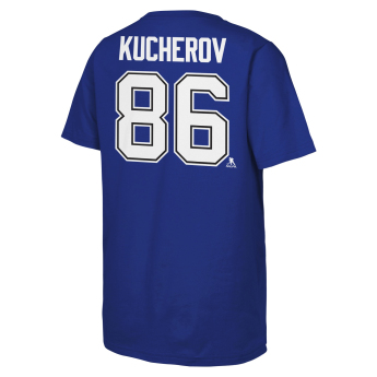 Toronto Maple Leafs dětské tričko Nikita Kucherov #86 NHL Flat Name & Number Short Sleeve Cotton