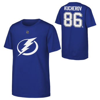 Toronto Maple Leafs dětské tričko Nikita Kucherov #86 NHL Flat Name & Number Short Sleeve Cotton