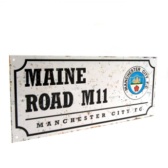 Manchester City cedule na zeď Street Sign Retro