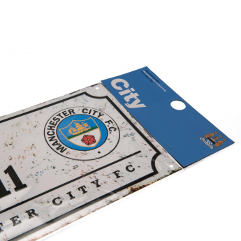 Manchester City cedule na zeď Street Sign Retro