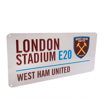 West Ham United cedule na zeď Street Sign