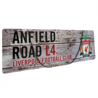FC Liverpool kovová značka garden sign
