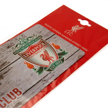 FC Liverpool kovová značka garden sign