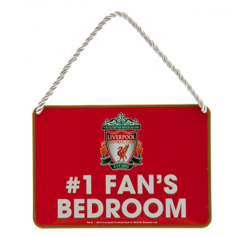FC Liverpool značka do ložnice Bedroom Sign No1 Fan