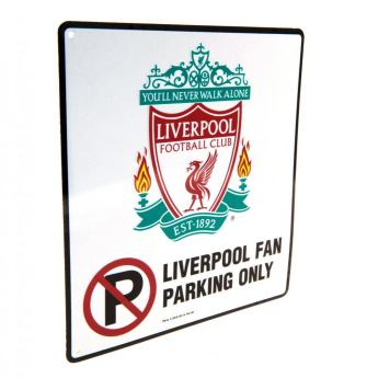 FC Liverpool cedule na zeď No Parking Sign