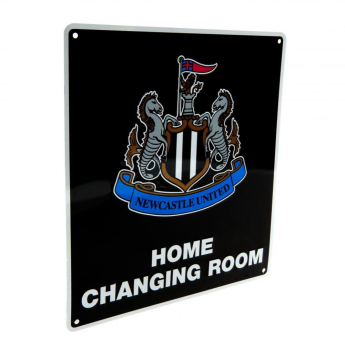 Newcastle United kovová značka Home Changing Room Sign