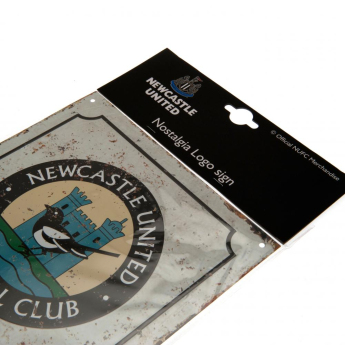 Newcastle United cedule na zeď Retro Logo Sign