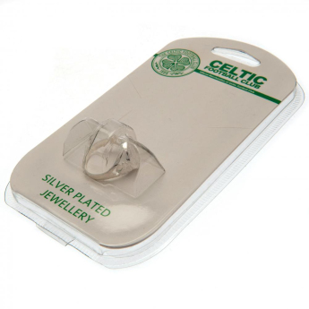 FC Celtic prsten Silver Plated Crest Small