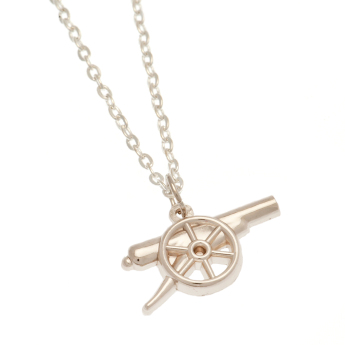 FC Arsenal řetízek na krk s přívěškem Silver Plated Pendant & Chain GN