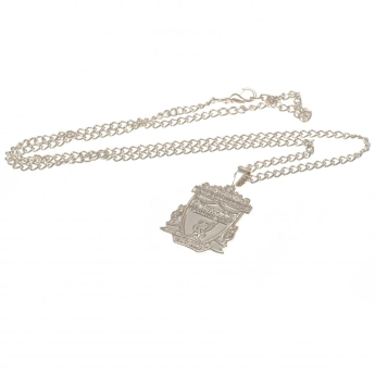 FC Liverpool řetízek na krk s přívěškem Silver Plated Pendant & Chain XL
