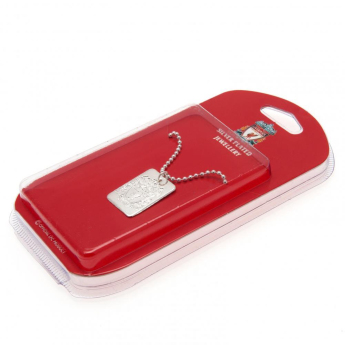 FC Liverpool řetízek na krk se psí známkou Silver Plated Dog Tag & Chain