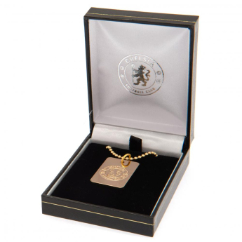 FC Chelsea řetízek na krk se psí známkou Gold Plated Dog Tag & Chain