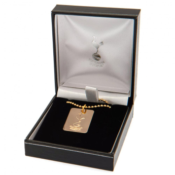 Tottenham Hotspur řetízek na krk se psí známkou Gold Plated Dog Tag & Chain