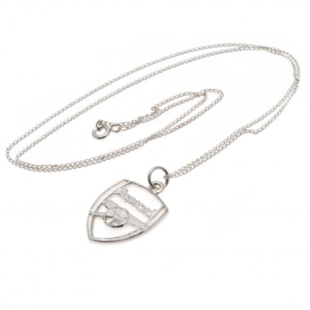FC Arsenal řetízek na krk s přívěškem Silver Pendant & Chain CR