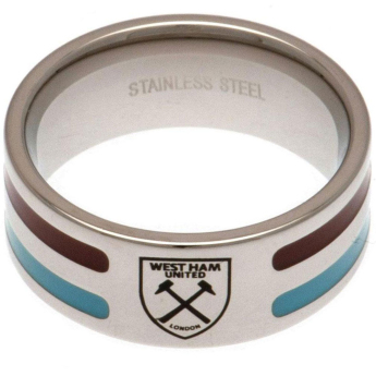 West Ham United prsten Colour Stripe Ring Small