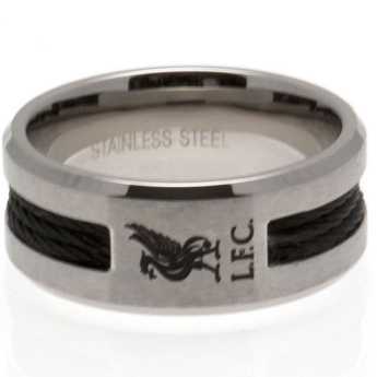 FC Liverpool prsten Black Inlay Small