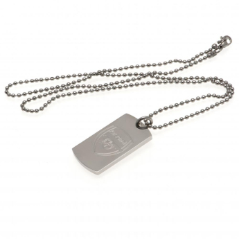FC Arsenal řetízek na krk se psí známkou Engraved Dog Tag & Chain