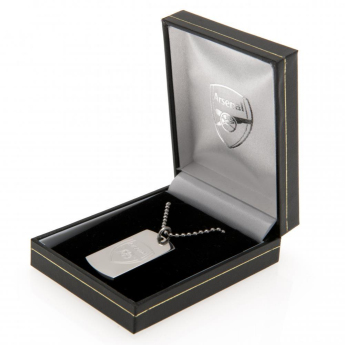 FC Arsenal řetízek na krk se psí známkou Engraved Dog Tag & Chain