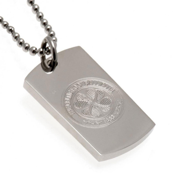 FC Celtic řetízek na krk se psí známkou Engraved Dog Tag & Chain