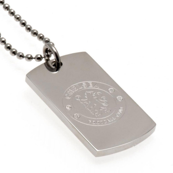 FC Chelsea řetízek na krk se psí známkou Engraved Dog Tag & Chain