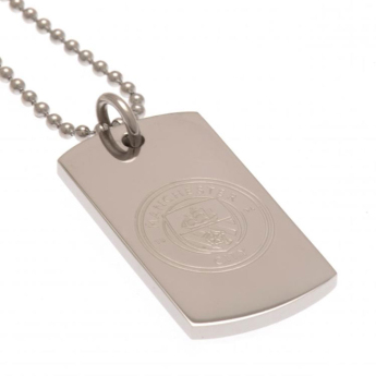 Manchester City řetízek na krk se psí známkou Engraved Dog Tag & Chain