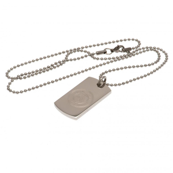 Manchester City řetízek na krk se psí známkou Engraved Dog Tag & Chain