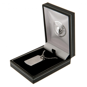 Manchester City řetízek na krk se psí známkou Engraved Dog Tag & Chain