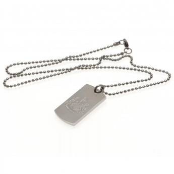 Newcastle United řetízek na krk se psí známkou Engraved Dog Tag & Chain